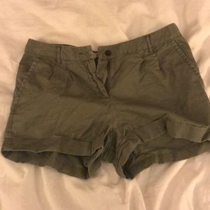 Olive green shorts
